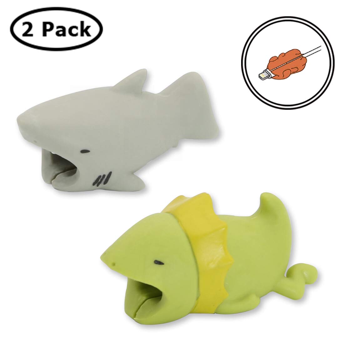 Amazon.com: ManKa Cable Protector (2pack)- Animal Cable BITE